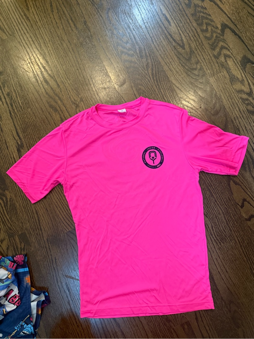 National Junior Pickleball Hot Pink Performance T